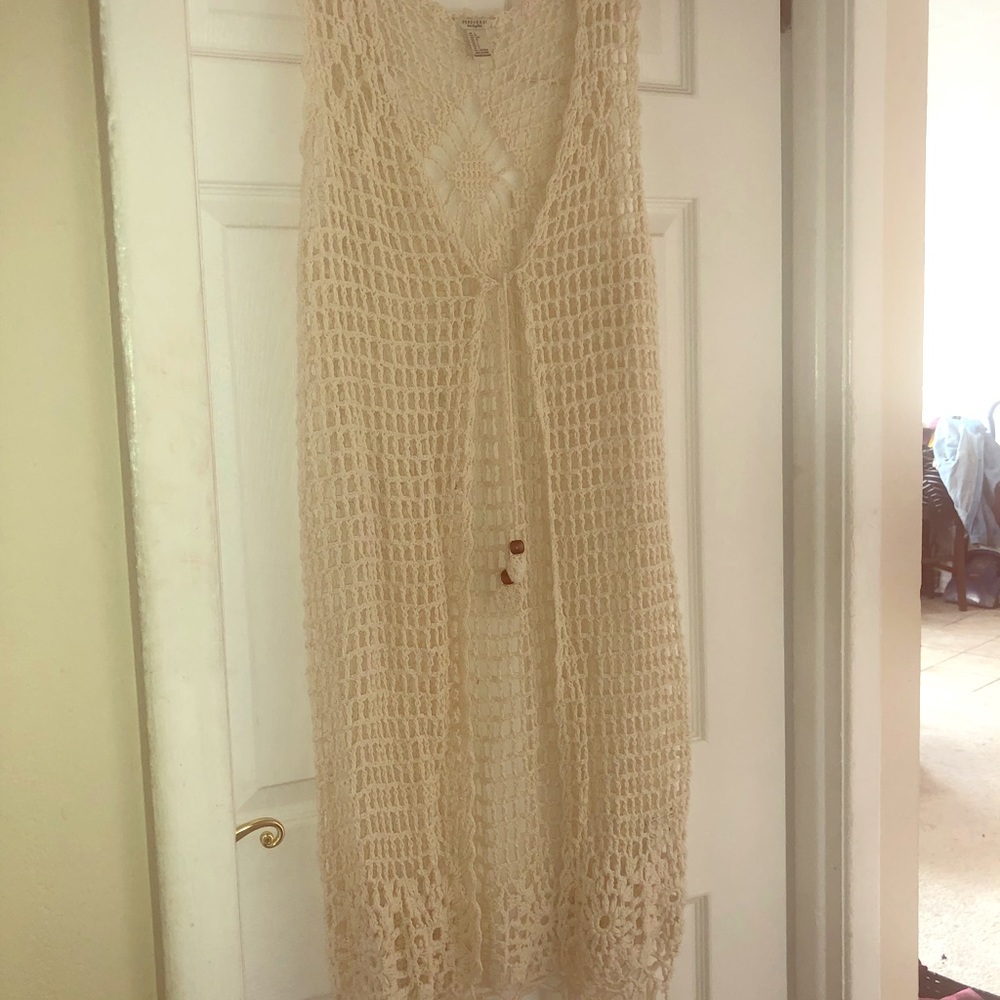 Crochet duster.